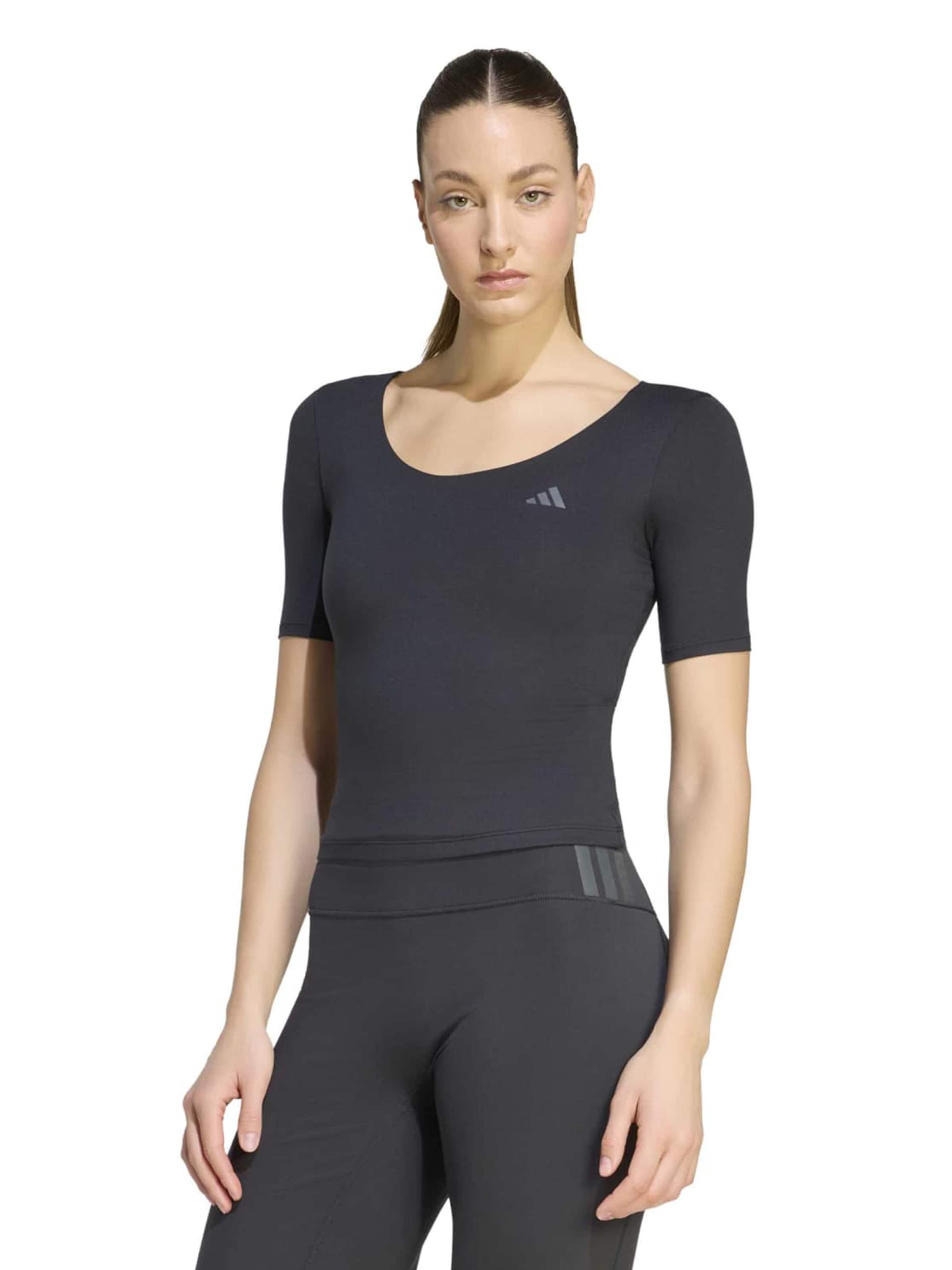 T-shirt fonctionnel 'ALL ME ESS' ADIDAS PERFORMANCE en noir : devant