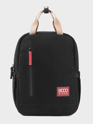 Sac à dos 'Small Hemp Backpack in Black' 8000kicks en noir : devant