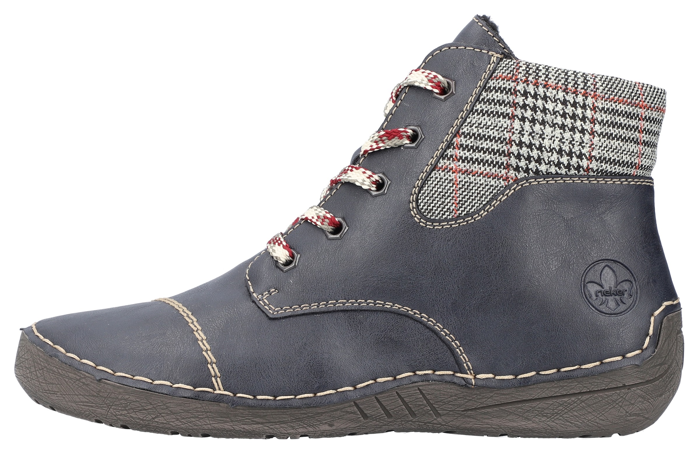 Rieker Schnürstiefel '52541' in Blau
