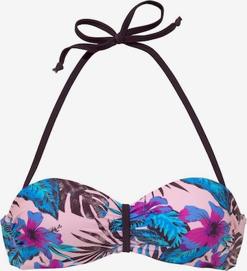 VENICE BEACH Bandeau Bikinitop 'Marly VB' in Pink: predná strana