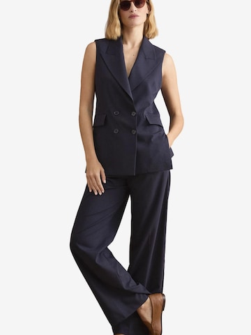 Il Lanificio Wide leg Pants in Blue