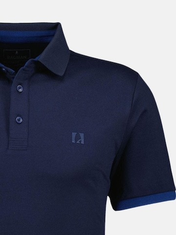 Ragman Shirt 'RAGMAN POLO M/M POLO' in Blauw
