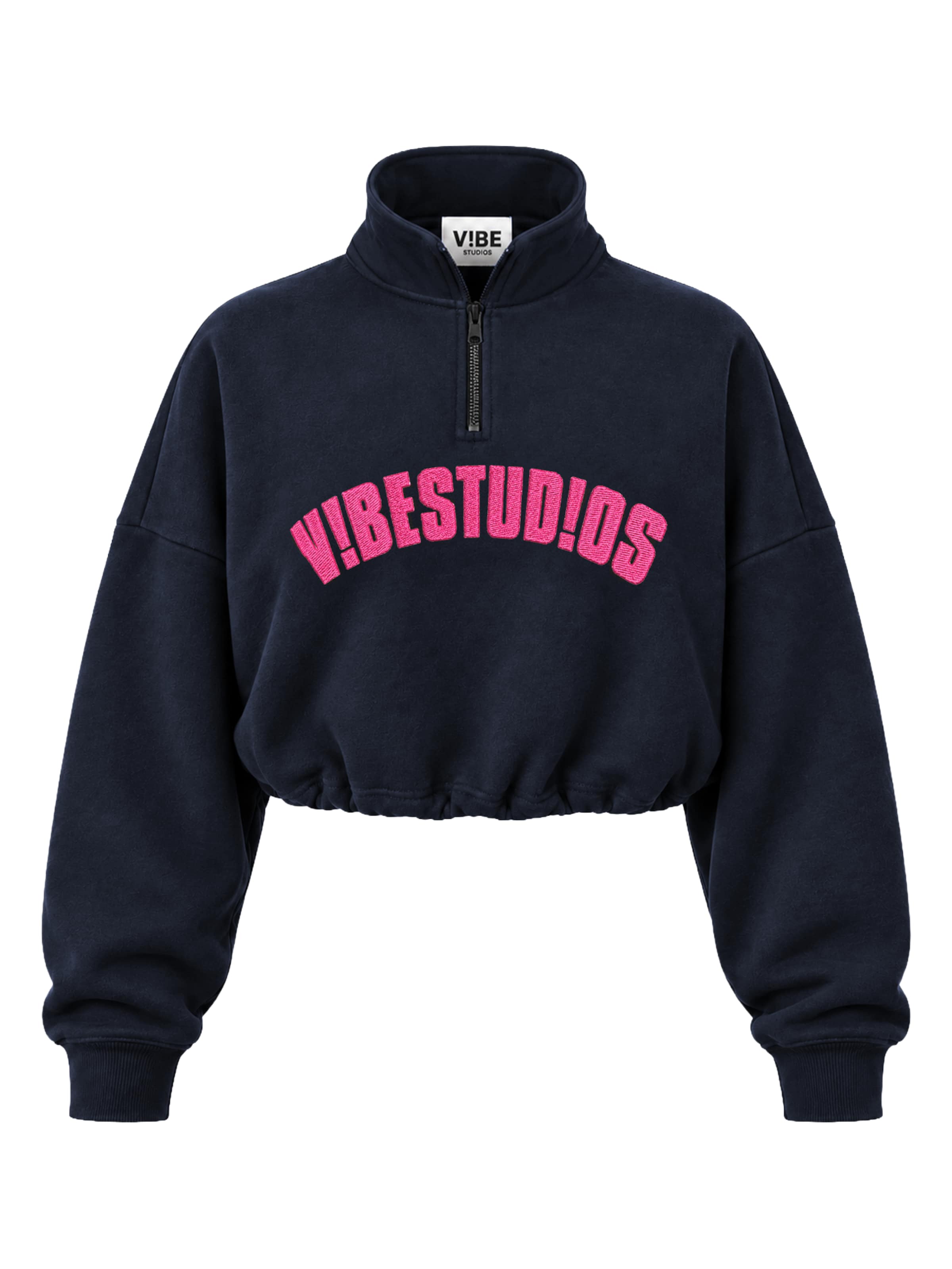 V!BE STUD!OS Mikina – černá: přední strana
