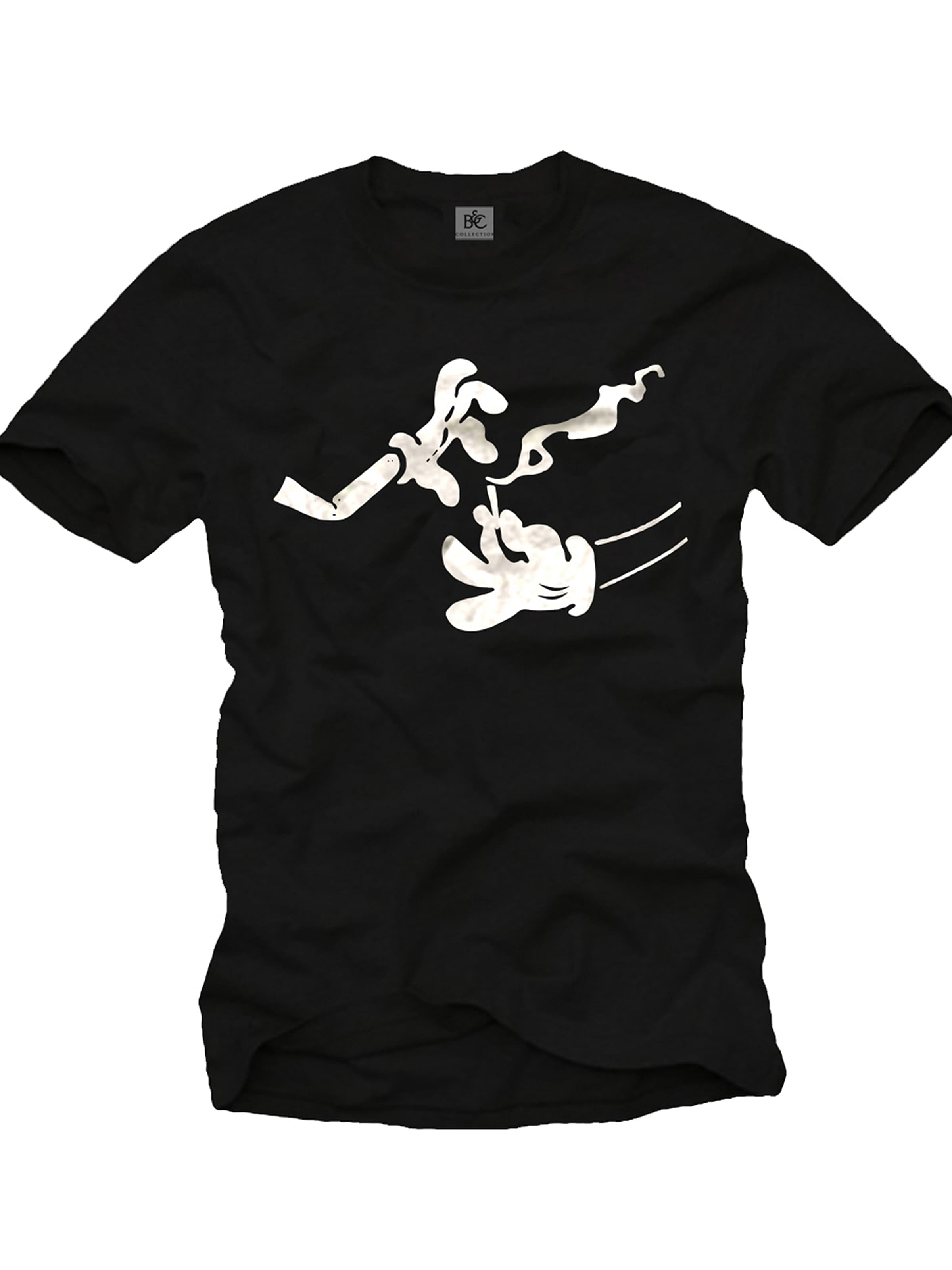 MAKAYA Shirt 'Splif'‌‌‌‌‌‌‌ in Schwarz