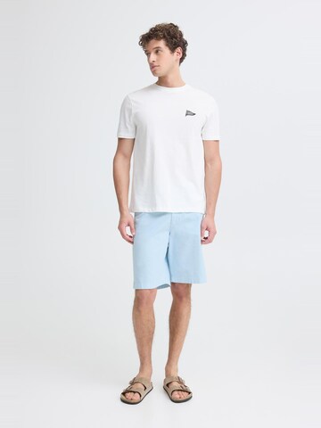 Casual Friday - Loosefit Calças chino ' CFBennet ' em azul: frente
