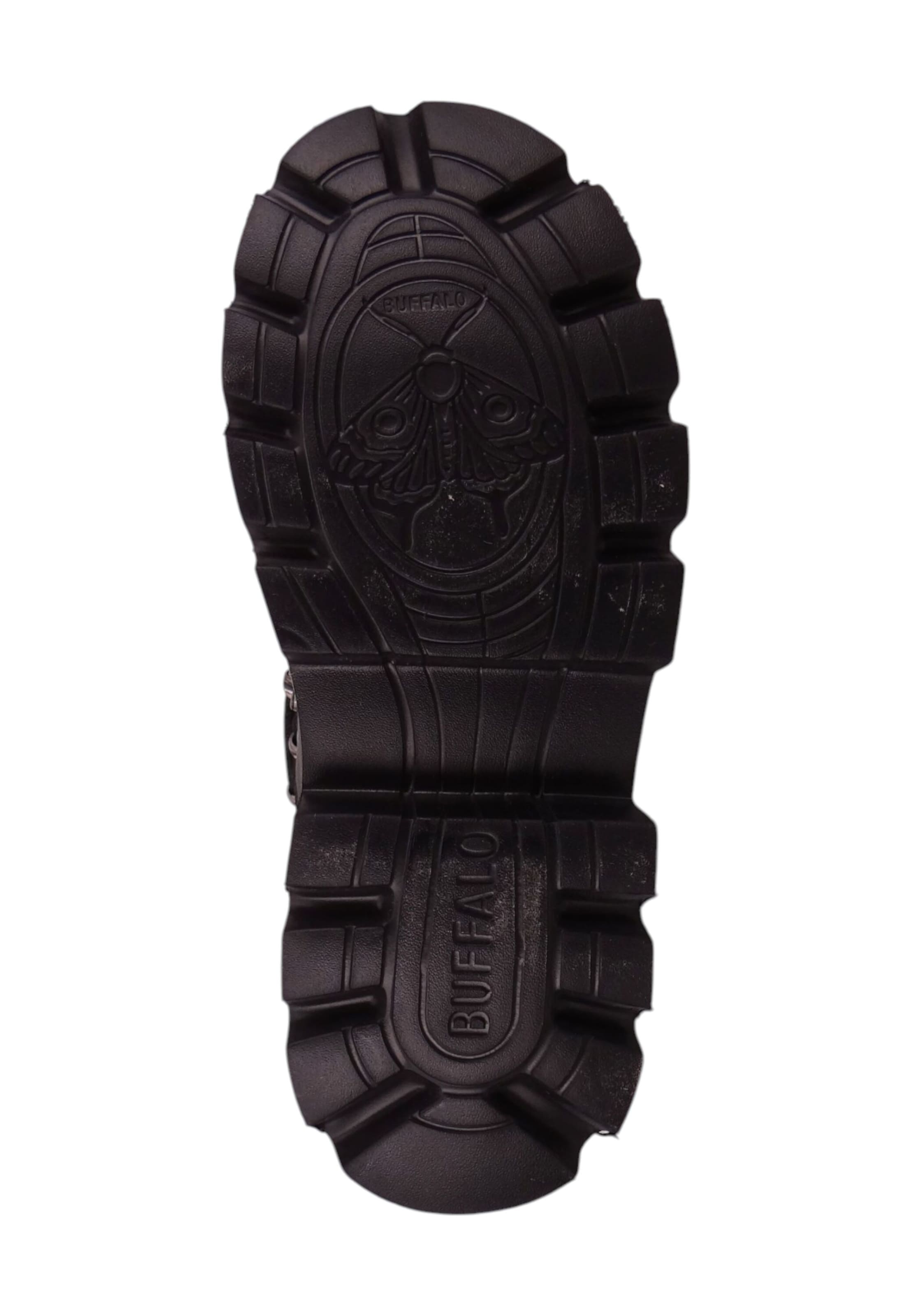 BUFFALO Schnürstiefelette in Schwarz