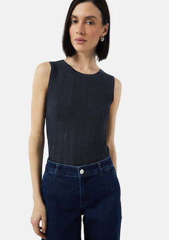 COMMA Top in Blau: Vorderseite