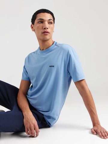 BOSS T-Shirt in Blau: Vorderseite