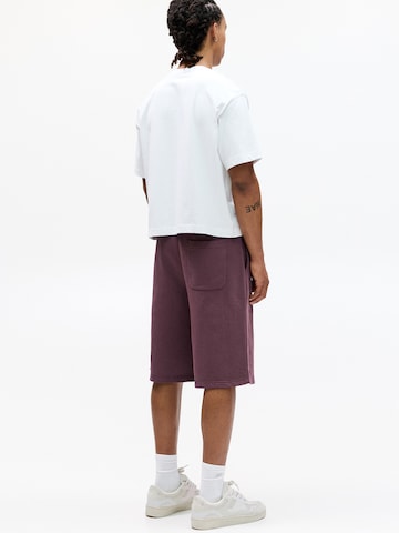 Loosefit Pantalon Pull&Bear en violet