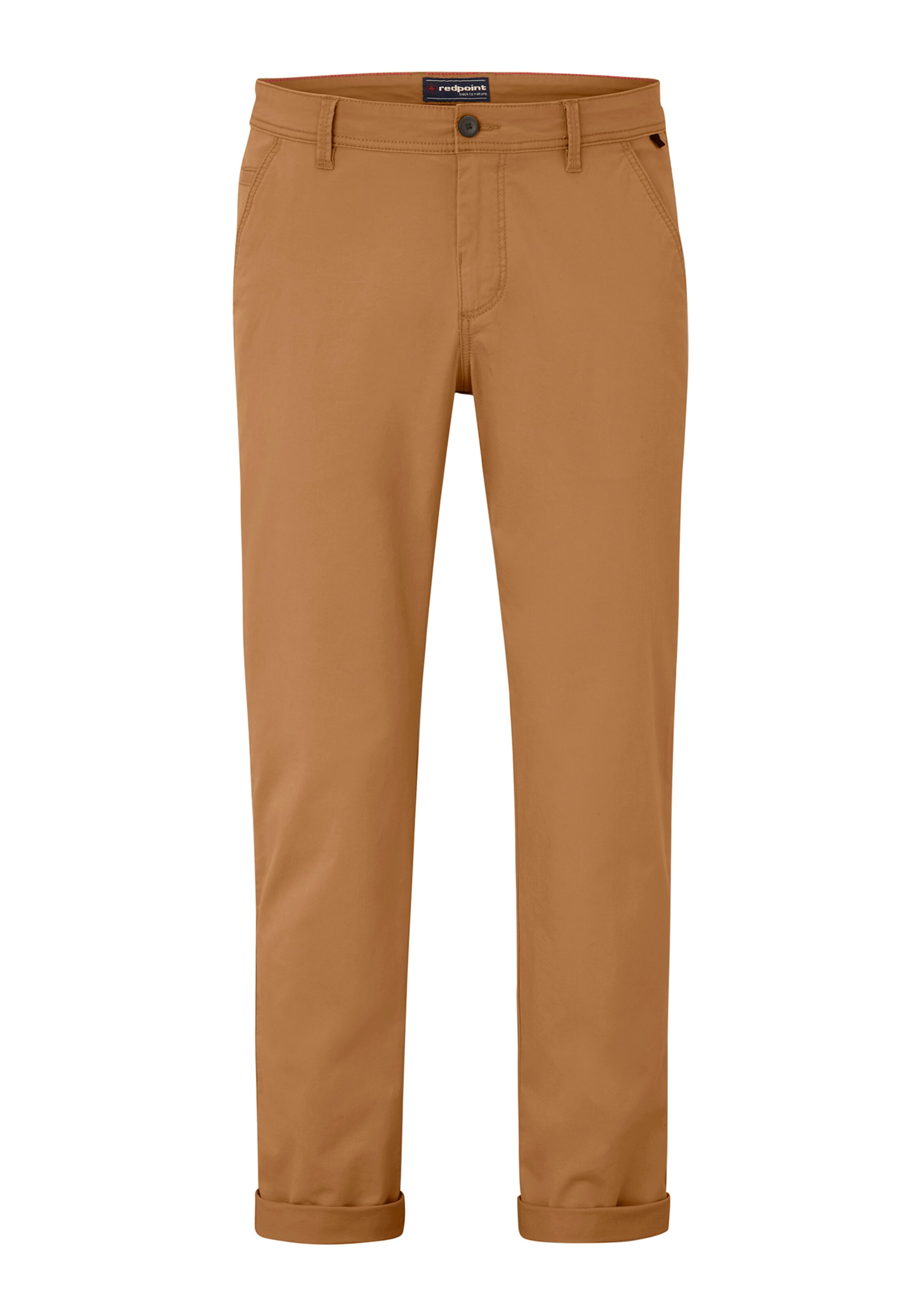 REDPOINT Slimfit Chinohose in Braun: Vorderseite