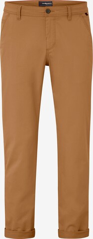 REDPOINT Regular Chino Pants in Brown: front