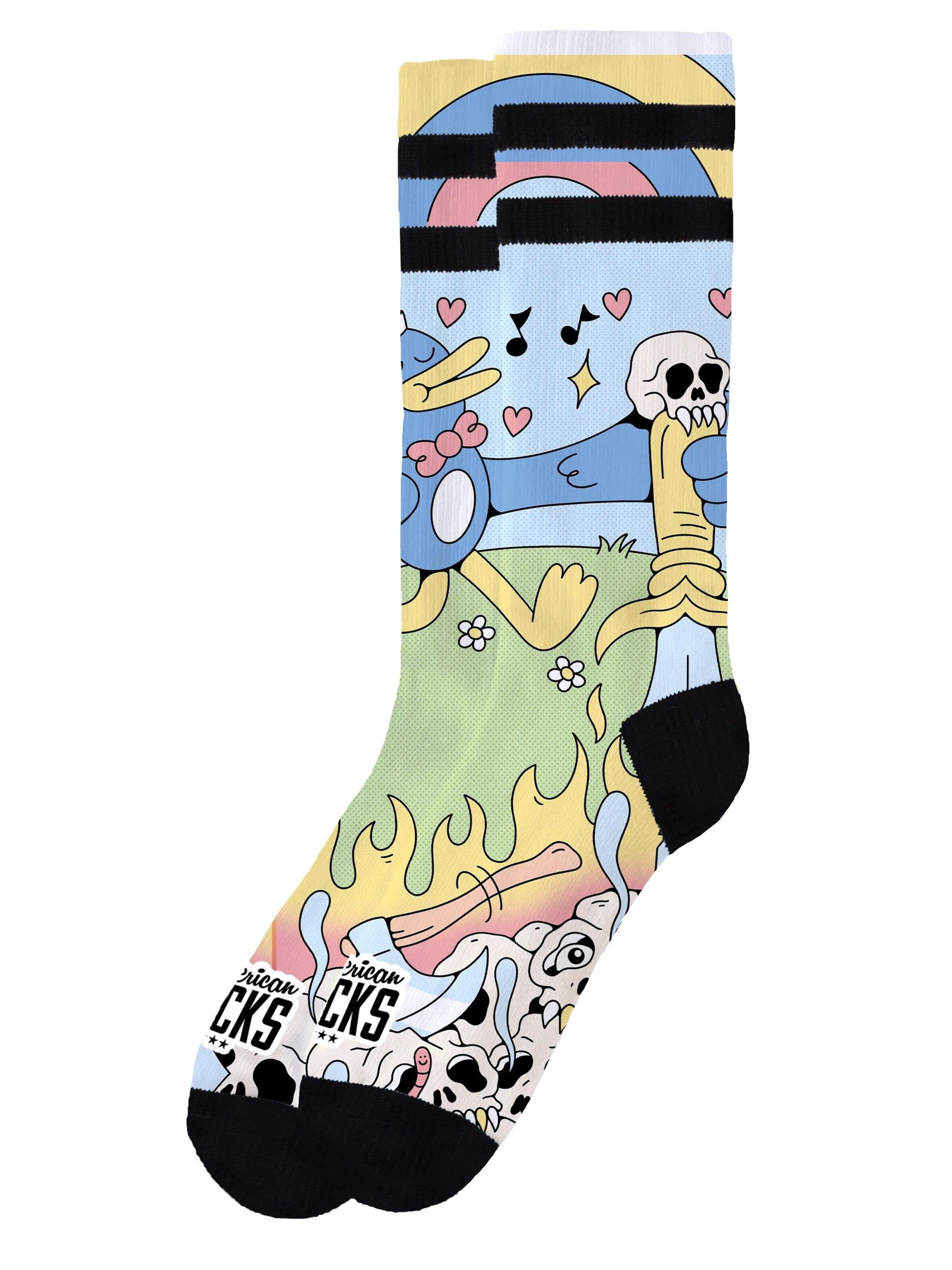 Calzino 'Cute Chaos' di American Socks in blu