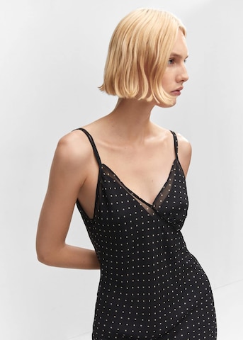 Rochie de vară 'lindisim' de la MANGO pe negru