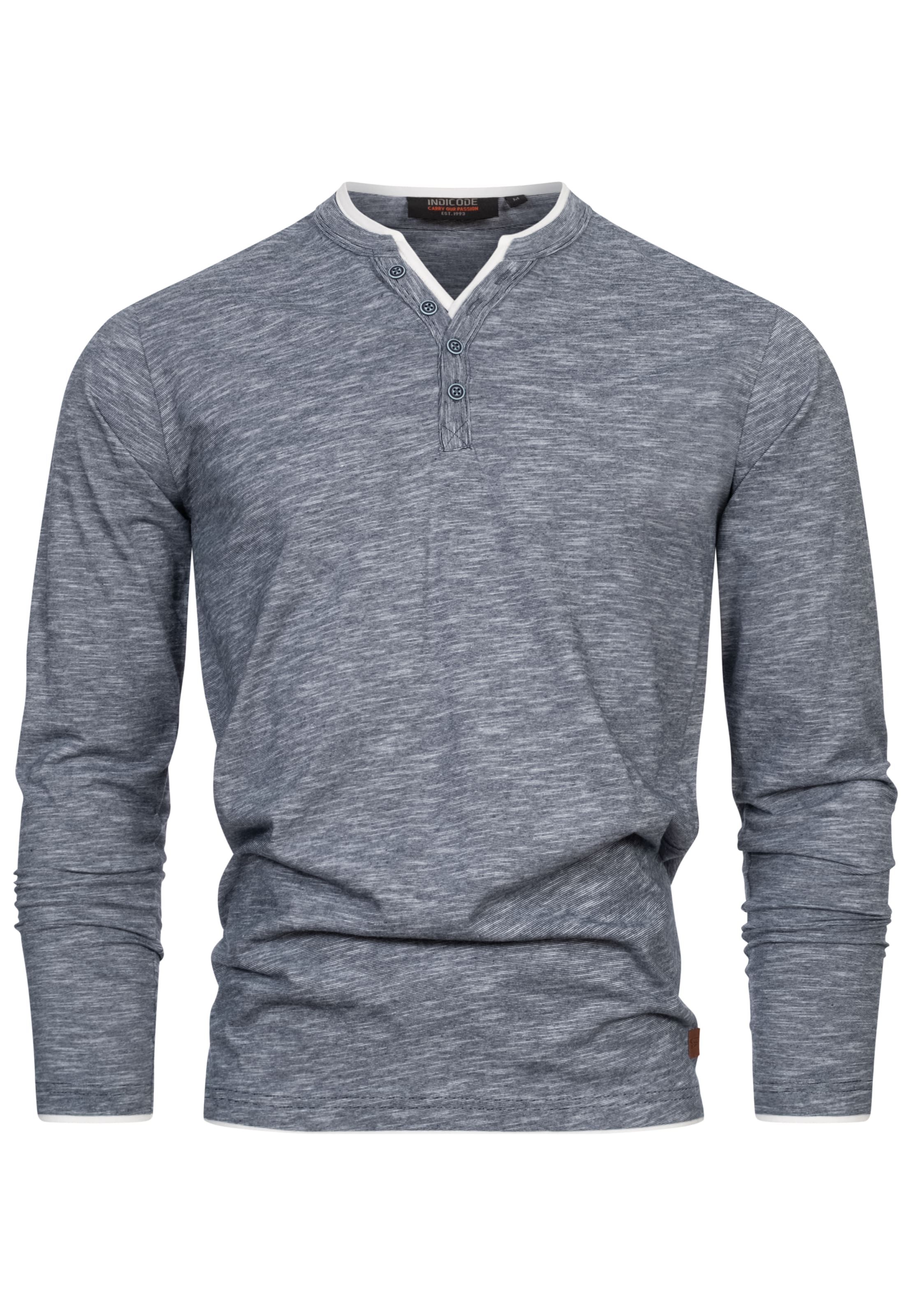 INDICODE JEANS Shirt 'Coleson' in Blauw: voorkant