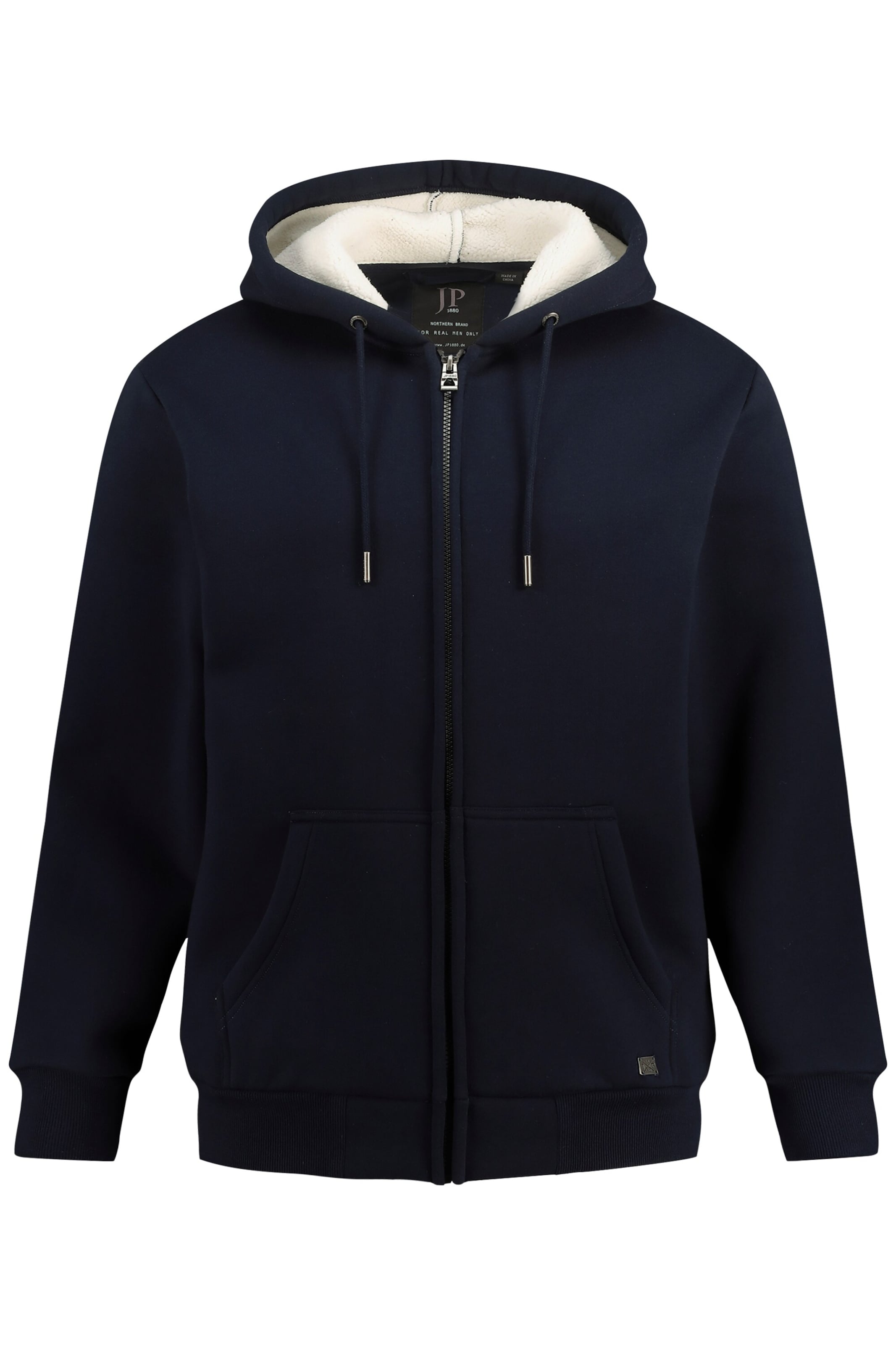 JP1880 Sweatjacke in Blau: Vorderseite