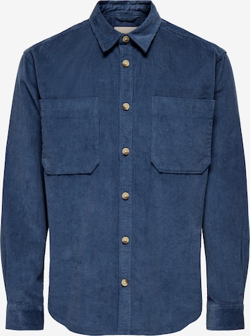 Camicia 'ONSAlp' di Only & Sons in blu: frontale