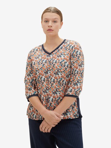 Tricou de la Tom Tailor Women + pe gri: față