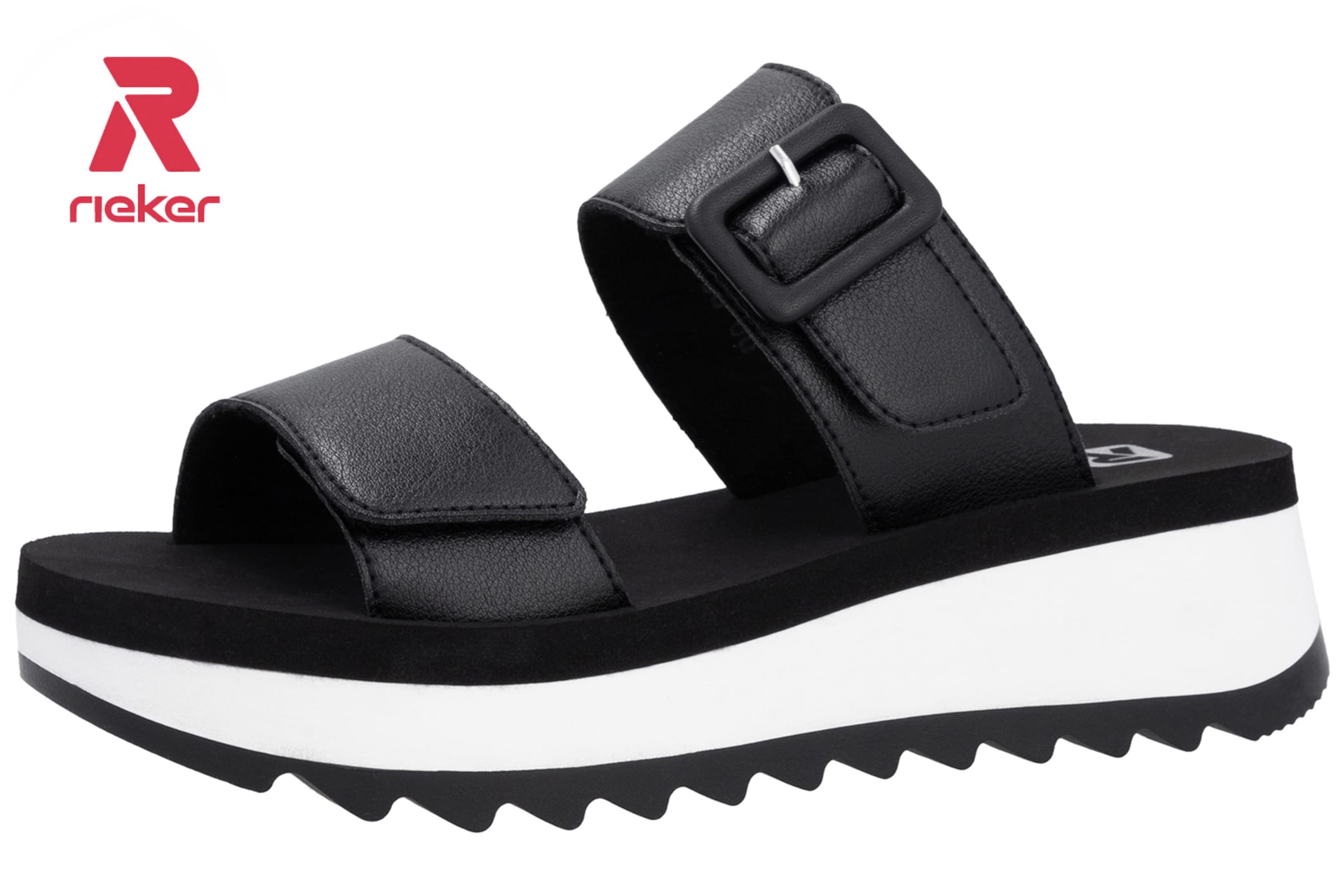 Rieker Sport Mules 'W3050' in Black: front
