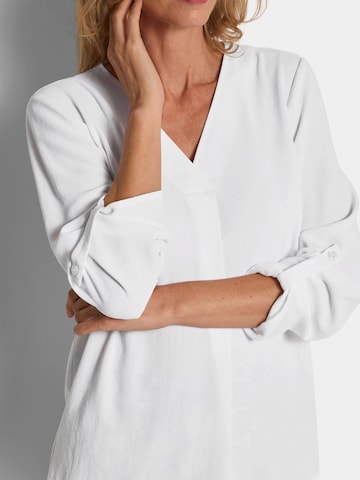 Goldner Blouse in Wit
