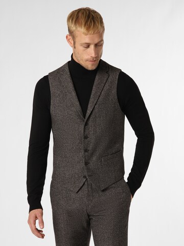 Finshley & Harding Suit Vest in Brown: front