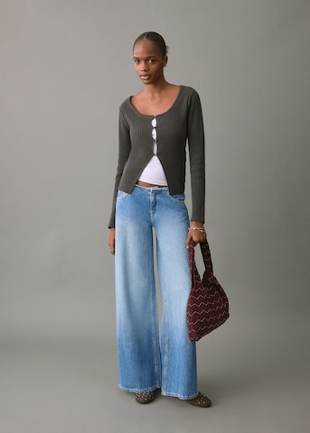 MANGO TEEN Wide Leg Jeans 'Kelly' in Blau