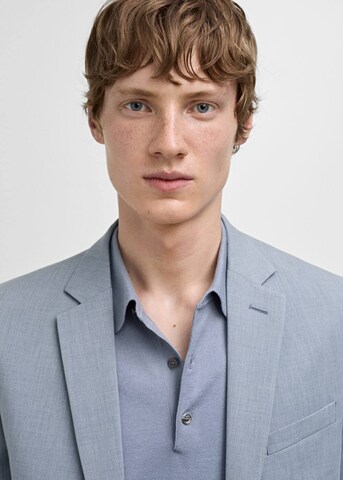 MANGO MAN Slim fit Business blazer 'Paris' in Blue