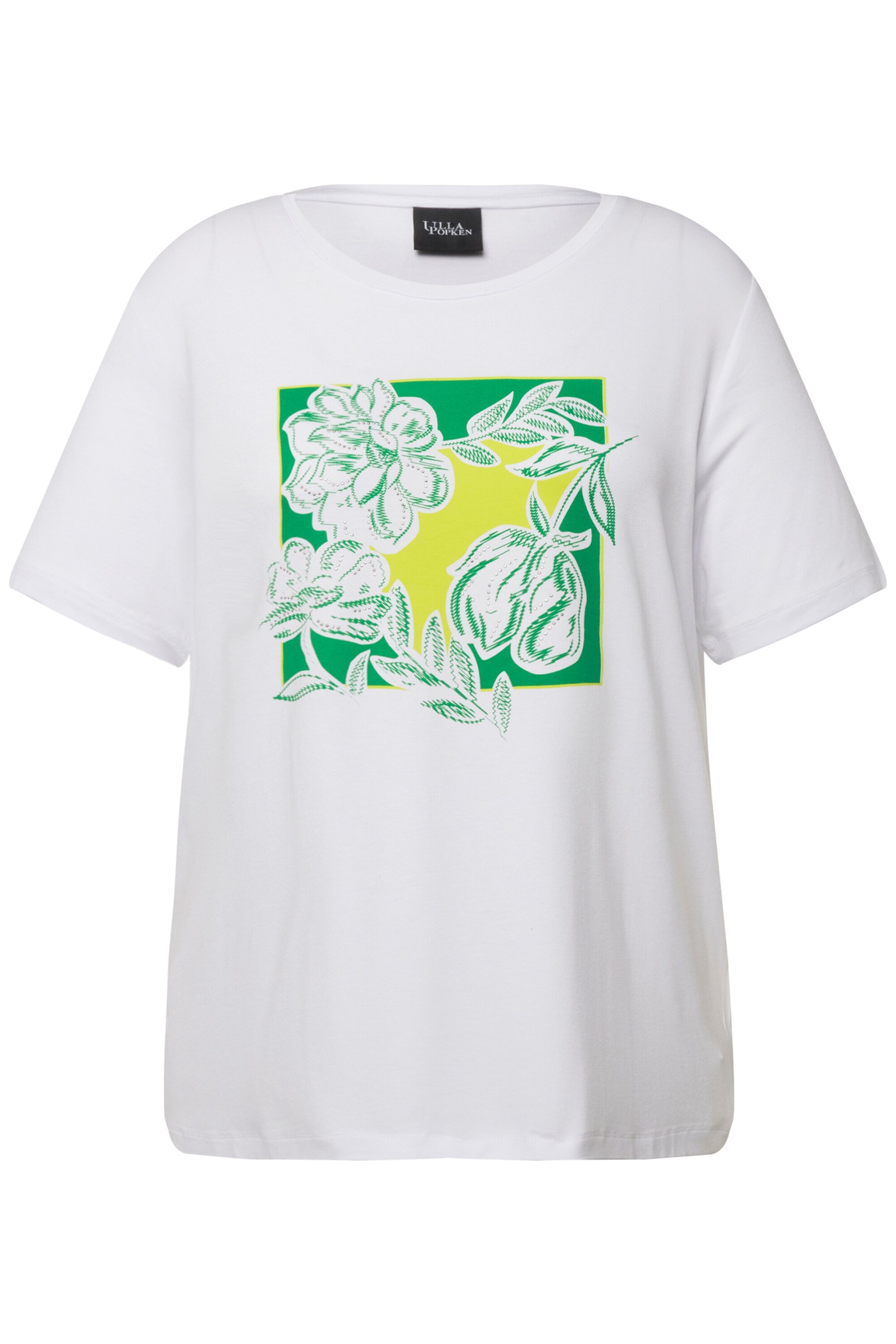 Ulla Popken Shirt in Weiß: Vorderseite