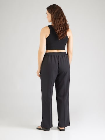 Vero Moda Curve Ohlapna forma Hlače na rob 'VMCMAYLI' | črna barva