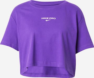 NIKE Performance shirt 'PRO' in Purple: front