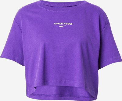 NIKE Sportshirt 'PRO' in lila / offwhite, Produktansicht