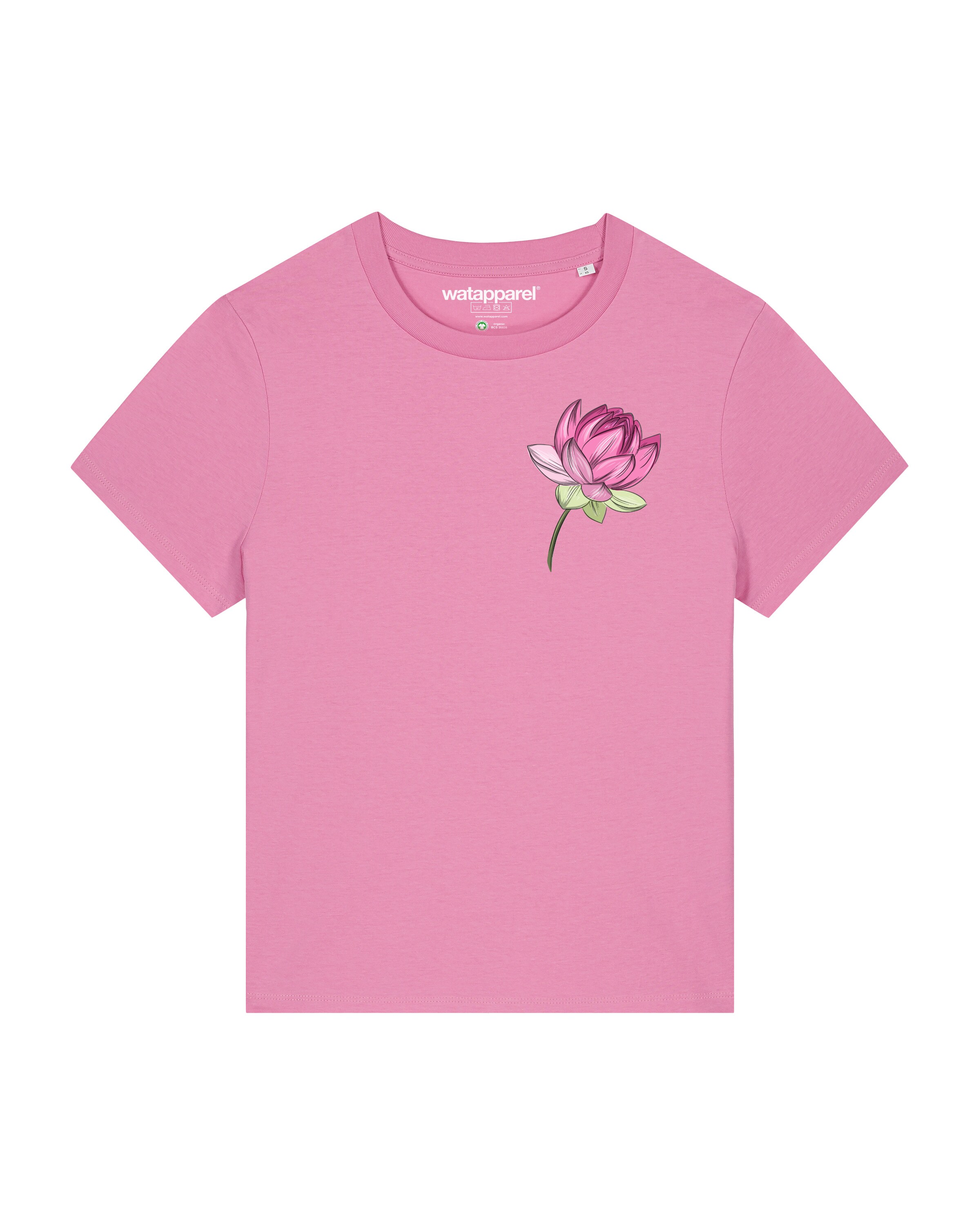 Maglietta 'Blume' di Watapparel in rosa: frontale