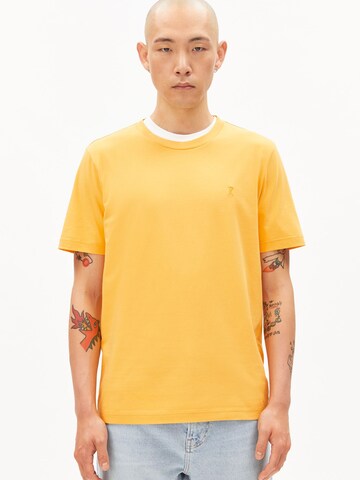 ARMEDANGELS Shirt in Geel: voorkant