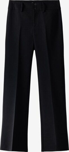 Bershka Pantalon à plis en noir, Vue avec produit