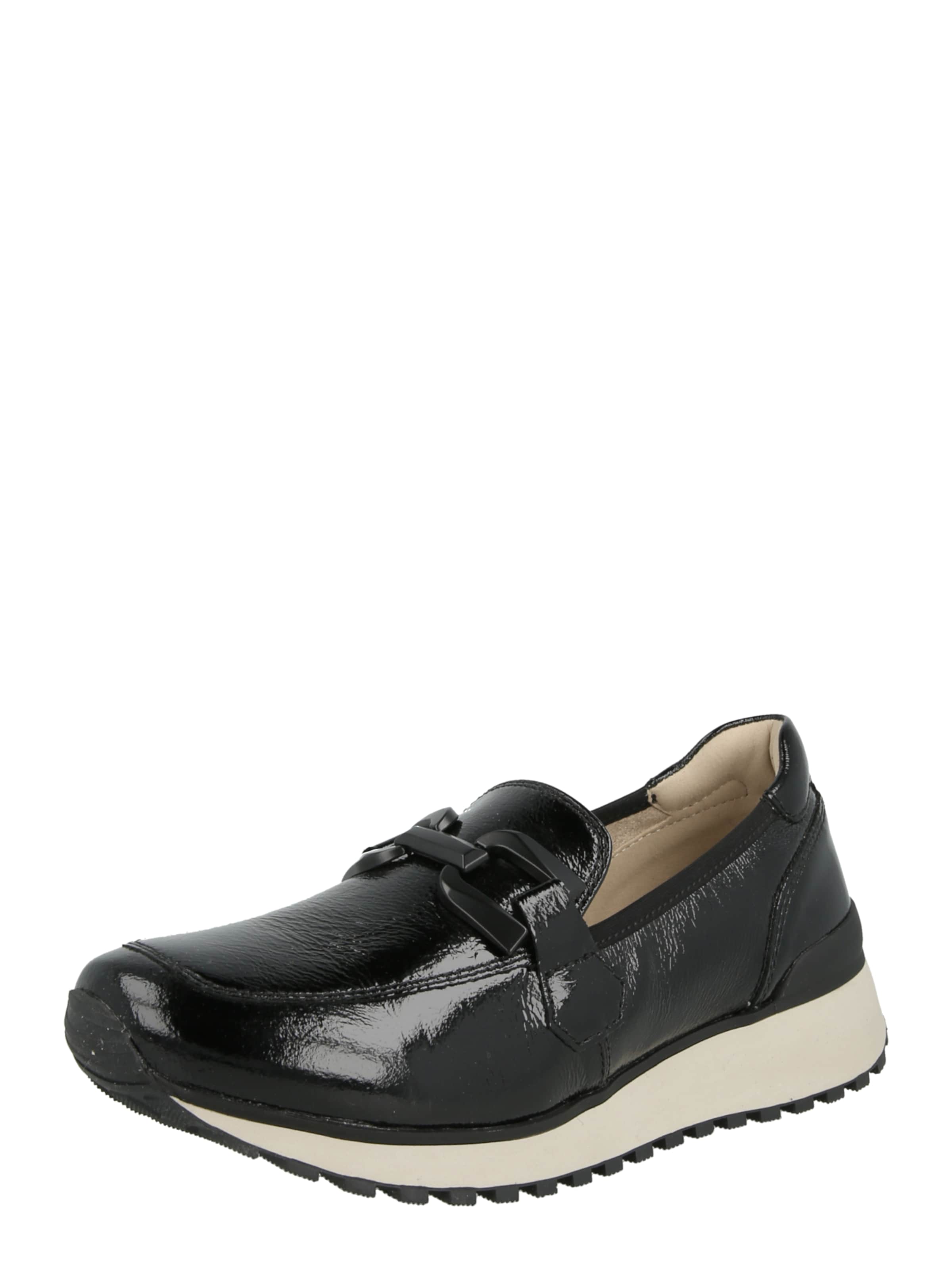 CAPRICE Classic Flats 'KAIA' in Black: front