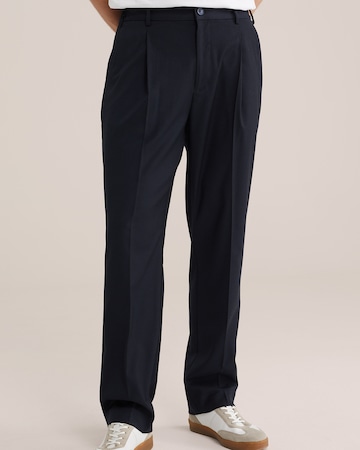 WE Fashion Свободный крой Брюки-чинос в Синий: спереди