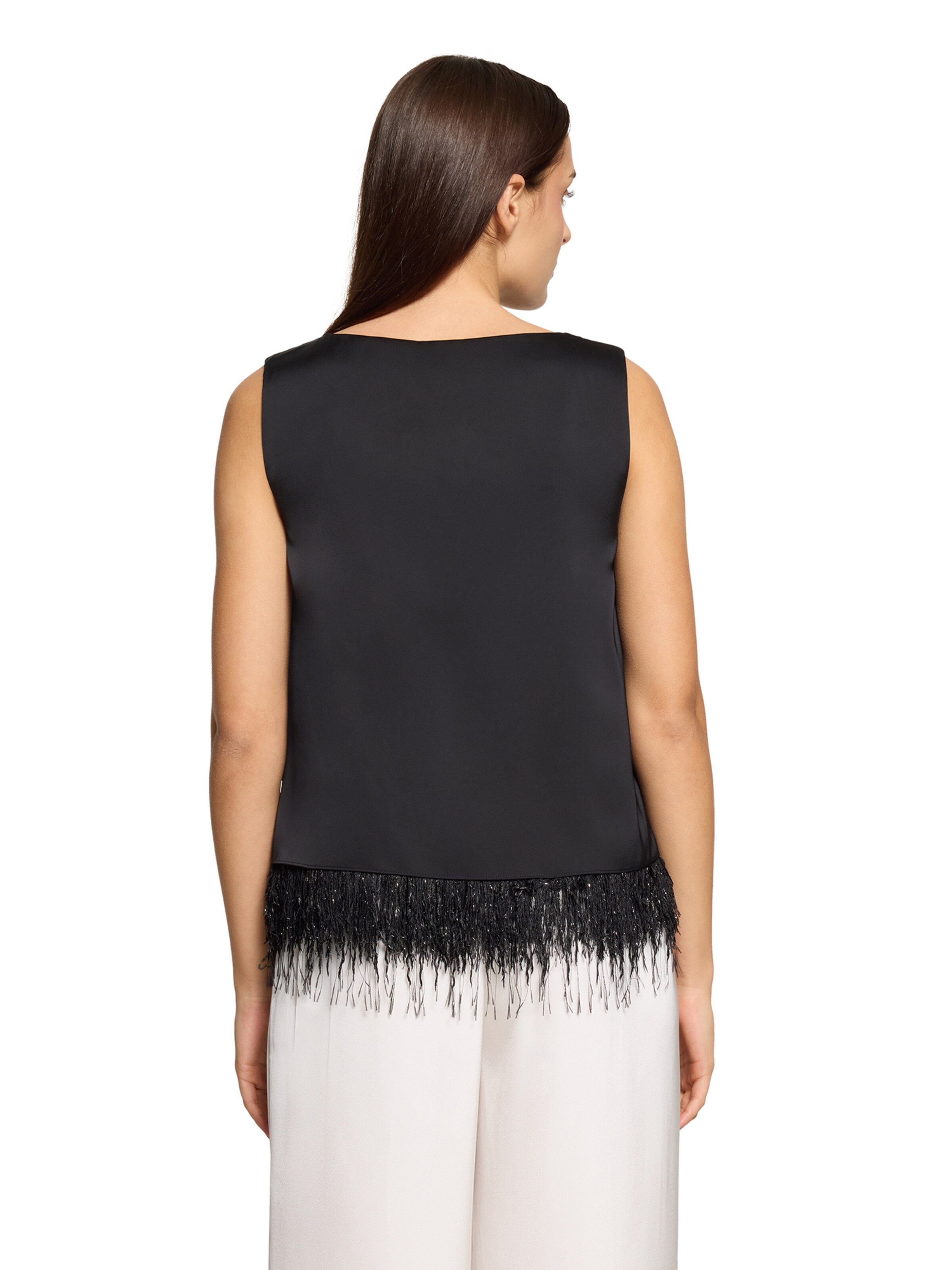 Vera Mont Trägertop mit U-Boot-Ausschnitt in Schwarz