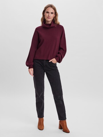 VERO MODA Pullover 'NANCY' in Rot