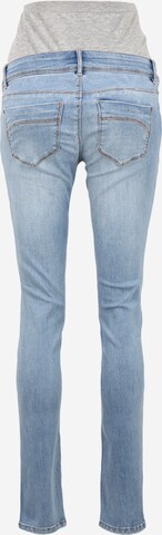 MAMALICIOUS Slimfit Jeans 'PASO' in Blauw