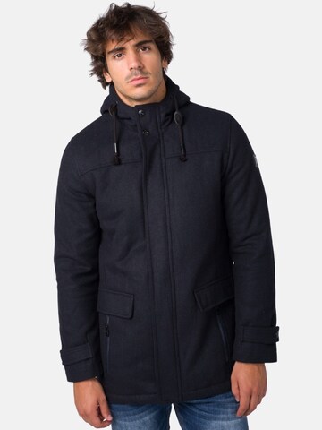 KOROSHI Between-Season Jacket in Blue: front