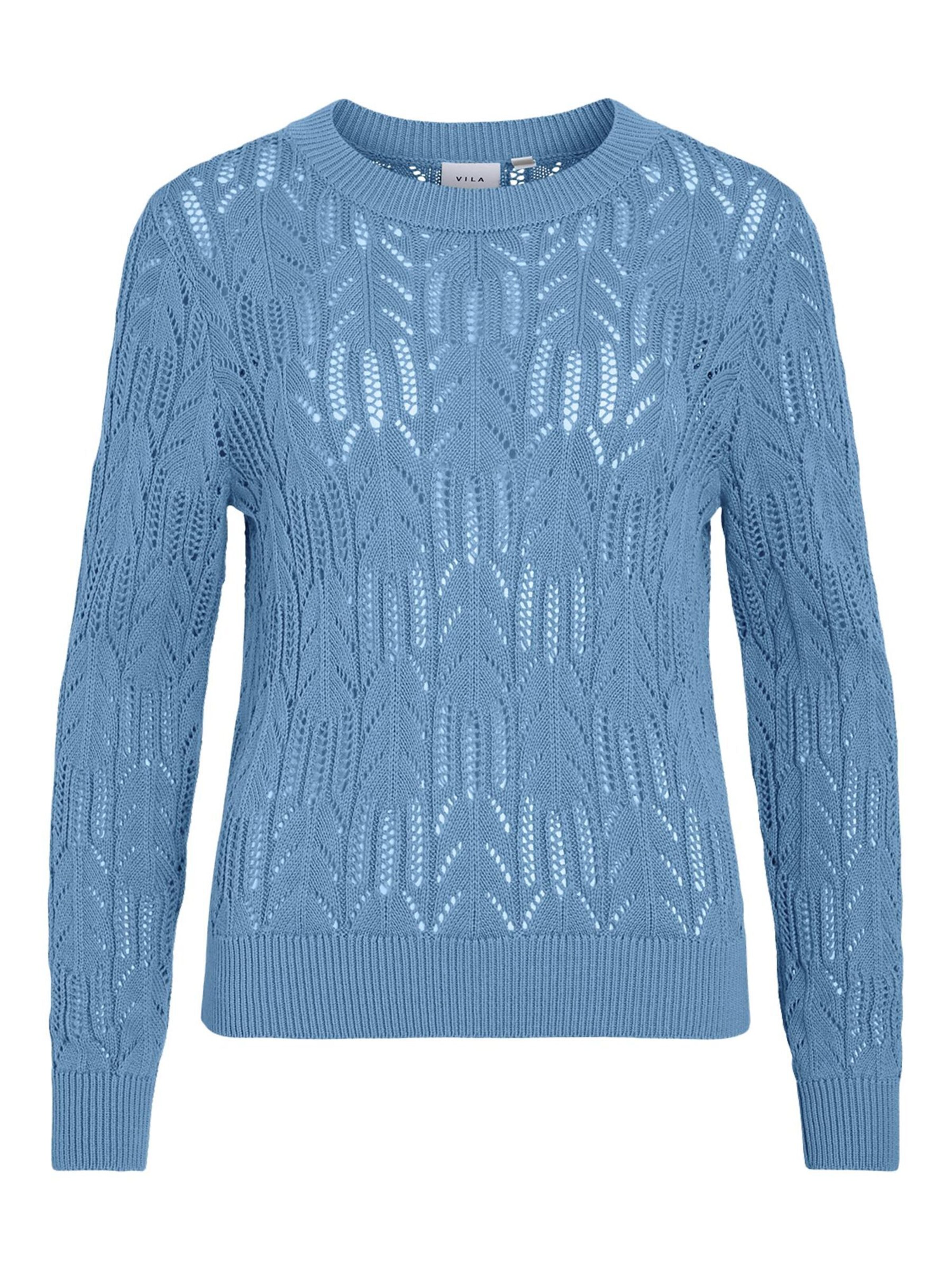 VILA Sweater in Blue: front
