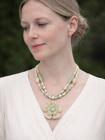 COLLEZIONE ALESSANDRO Necklace 'Flowerfull' in Mixed colors: front
