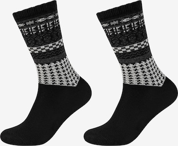 s.Oliver Socken 'Hygge' in Schwarz: Vorderseite