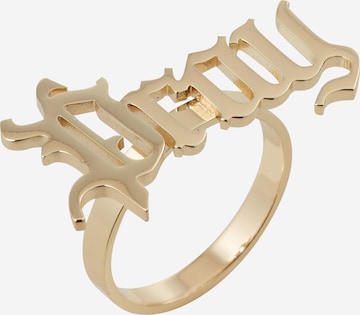Mister Tee Ring 'Pray' in Gold: front