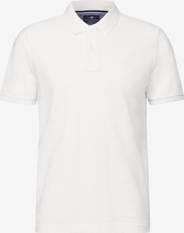 Street One MEN Piquée-Poloshirt in Weiß: Vorderseite