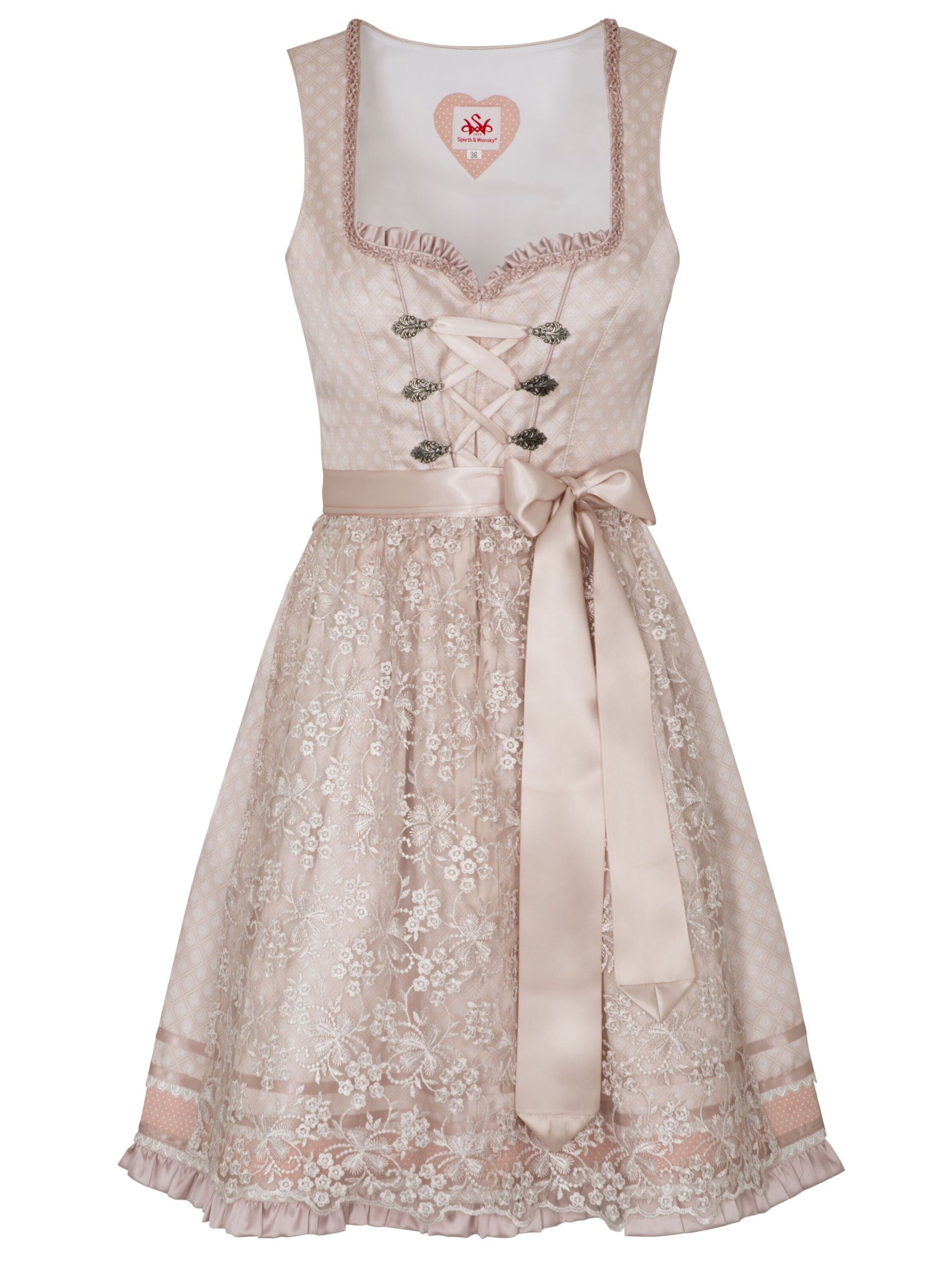 Dirndl 'Amazona' SPIETH & WENSKY en rose : devant