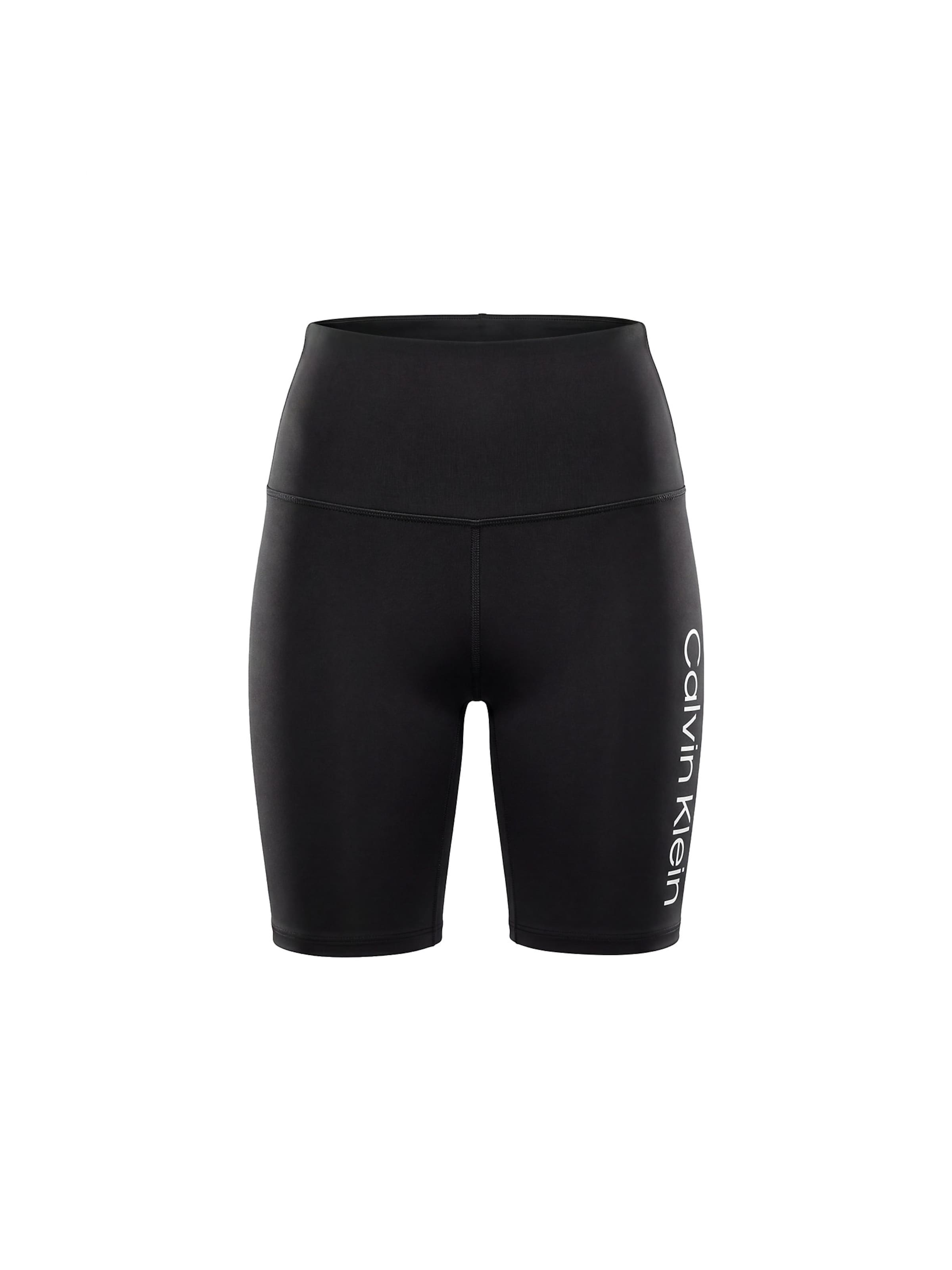Calvin Klein Sport Slim fit Trousers in Black: front