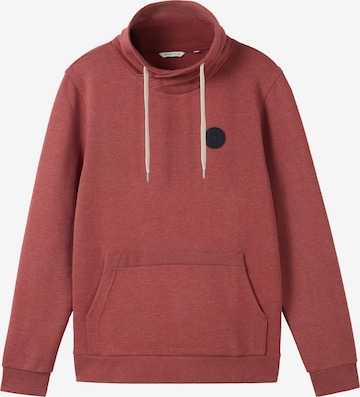 Sweat-shirt TOM TAILOR en rouge : devant