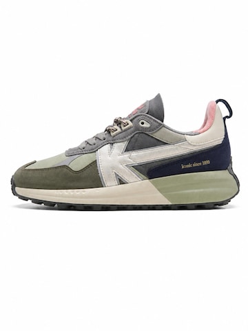 Kaotiko Sneakers laag 'Detroit' in Groen: voorkant