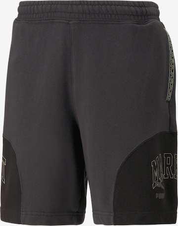 PUMA Ohlapna forma Športne hlače | črna barva: sprednja stran