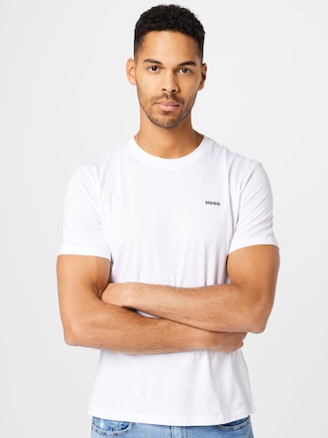 HUGO T-shirt 'Dero' i vit: framsida
